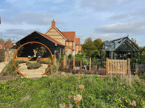 The Corten Steel Moongate — 2.2m Statement Ring for British Gardens