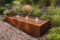 The Rectangle Water Table — Corten Steel Garden Feature