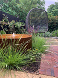 The Round Water Table — Corten Steel Garden Statement