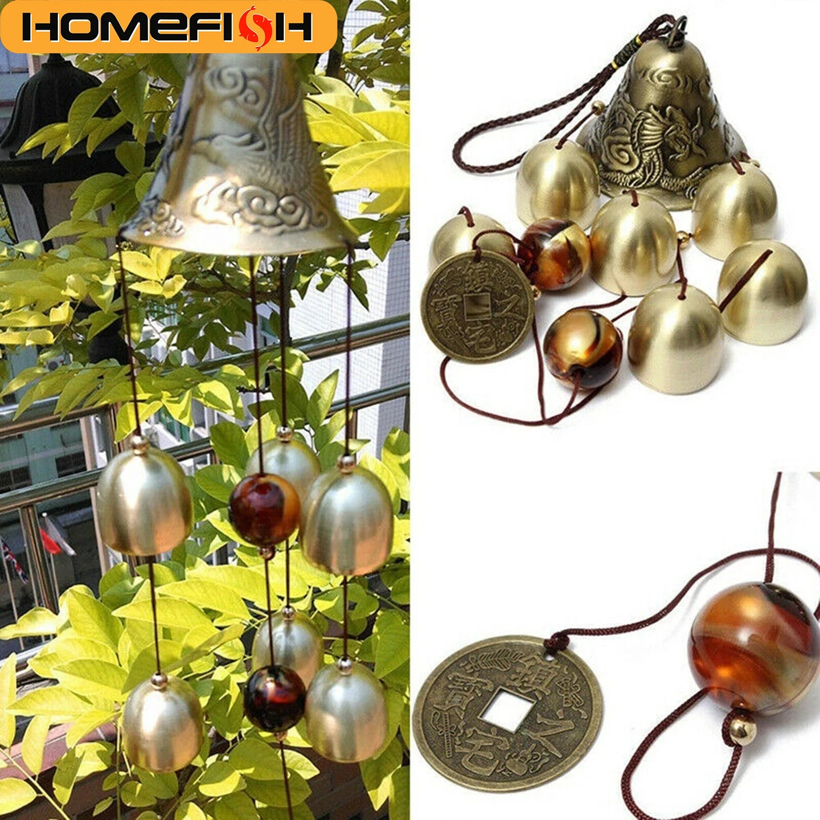 The Vesper Copper Bell Wind Chime — Luxe Haven