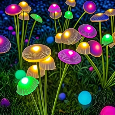 The Myccena Solar Mushroom Lights