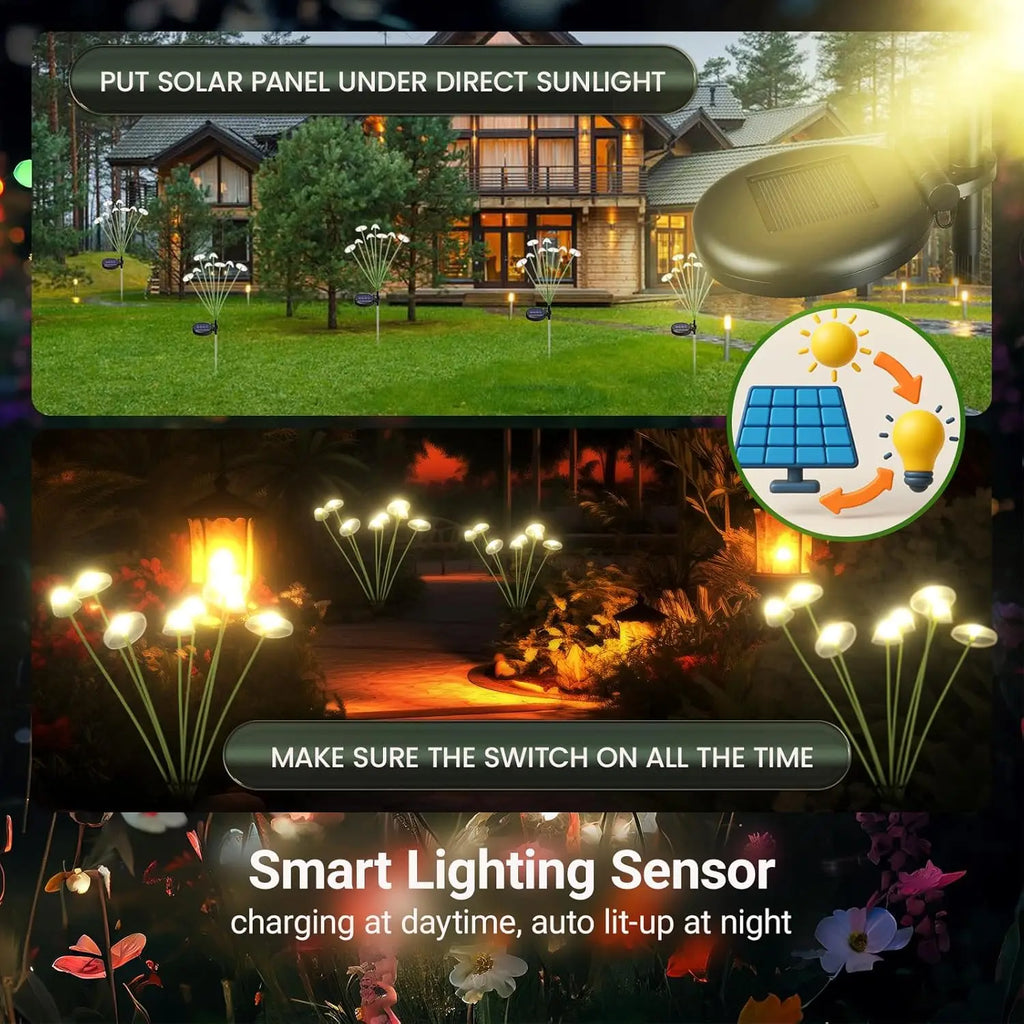 The Myccena Solar Mushroom Lights