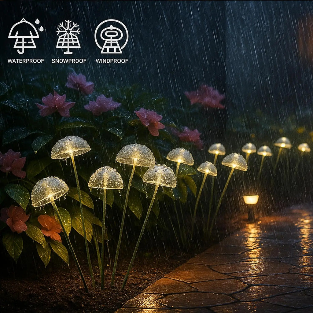 The Myccena Solar Mushroom Lights