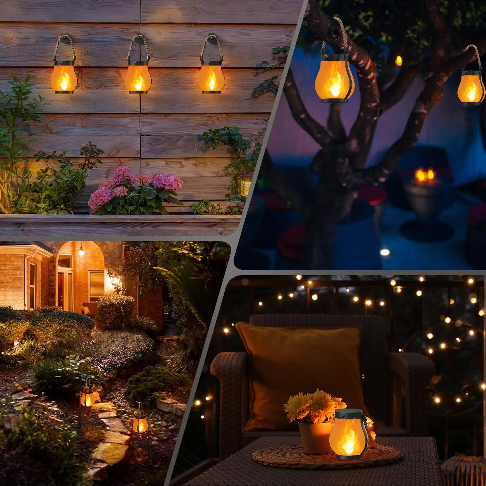 The Nomad Solar Flame Table Lantern