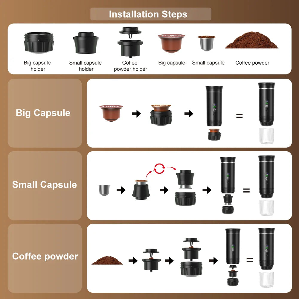 How to brew: simple setup steps for capsules and ground coffee