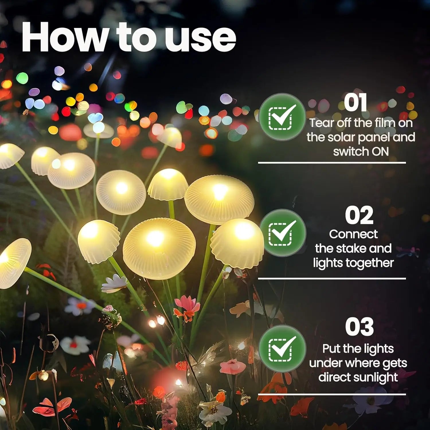 The Myccena Solar Mushroom Lights