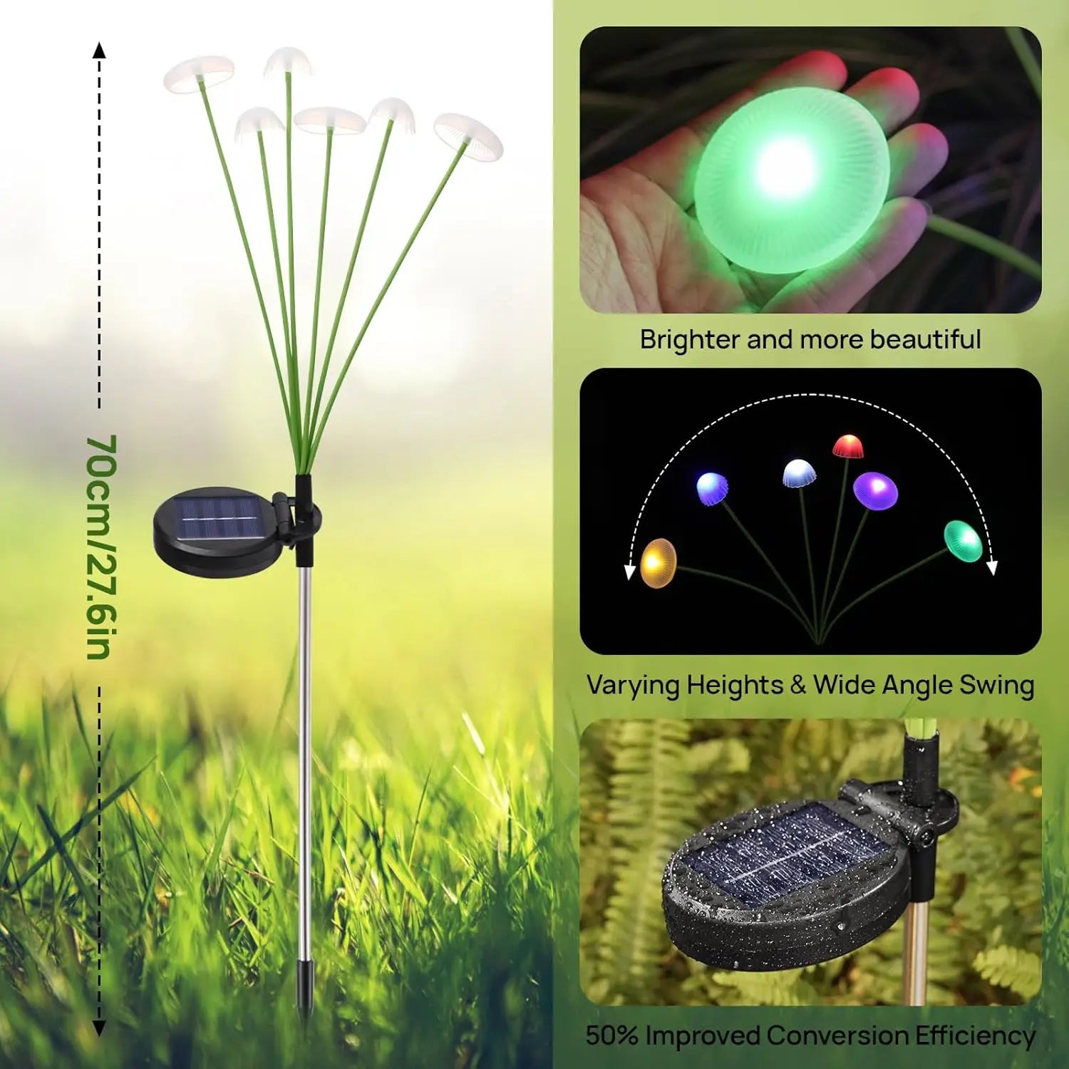 The Myccena Solar Mushroom Lights