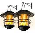The Lanterne Solar Flame Lantern Glass and Steel — Luxe Haven