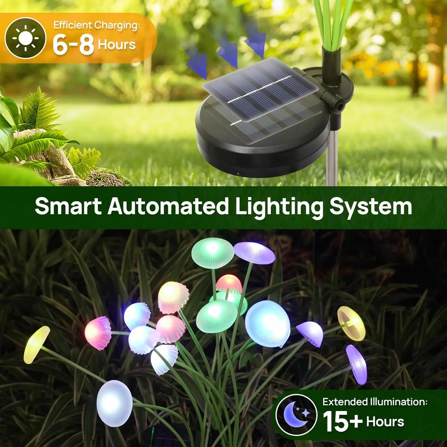 The Myccena Solar Mushroom Lights