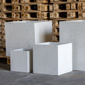 The Cubrosa Square Planter — White Mist Concrete, 100cm XXL